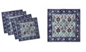 Ambesonne Turkish Pattern Set of 4 Napkins, 12" x 12"